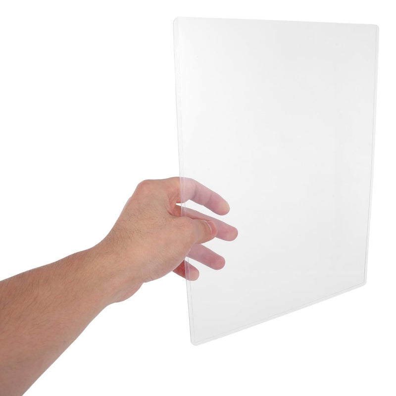 Rigid Hard Plastic Card Protectors 20pcs 8.5x11 Inch PVC Sheet Sleeves for Document Storage - Image 5