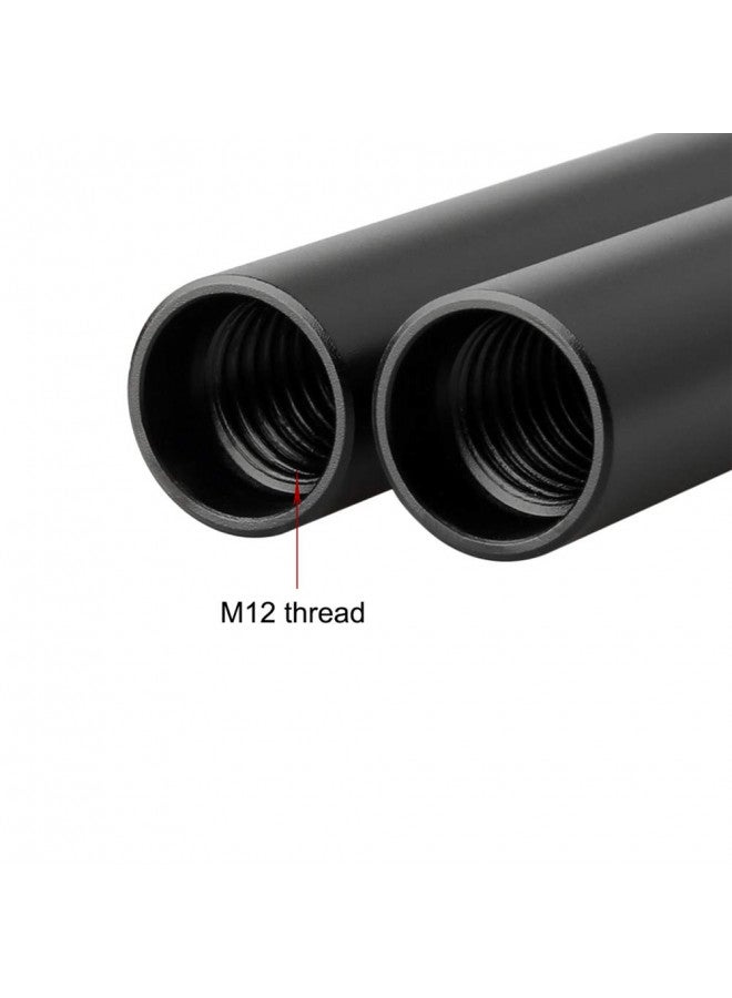 NICEYRIG 6 Inch 15mm Rods Aluminum Alloy Applicable for 15mm Rail Matt Box, DSLR Rig Rod Support, Pack of 2 - R071 - Image 3