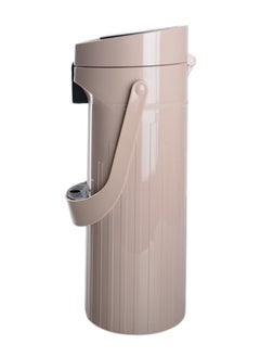 GAZELLA Plastic Comfort Press Tea & Coffee Flask 1.9 Liter Beige  - Image 3