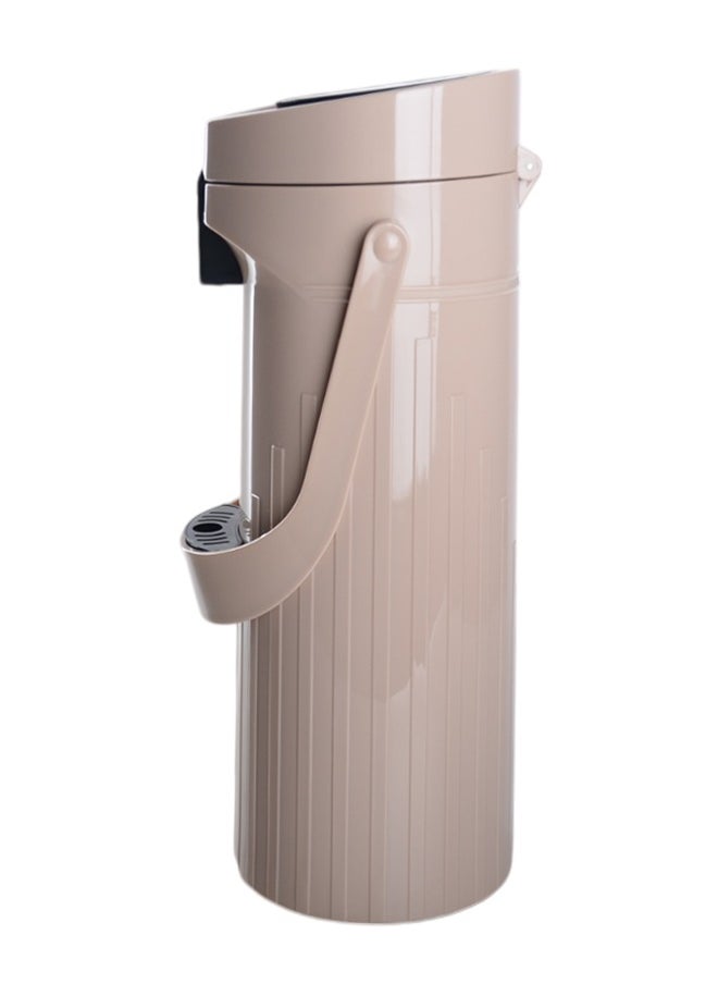 GAZELLA Plastic Comfort Press Tea & Coffee Flask 1.9 Liter Beige  - Image 3