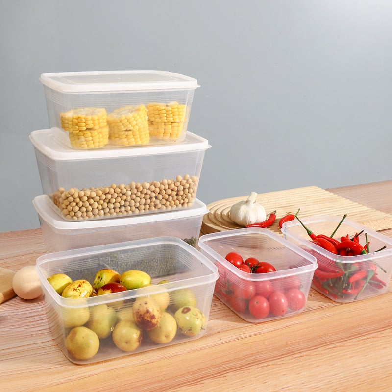 Refrigerator Storage Box Large Capacity Transparent Fresh-Keeping Storage Box Kitchen Storage Sealed Jar Fruit And Vegetable Food Organizer - Image 3
