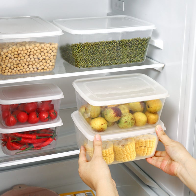 Refrigerator Storage Box Large Capacity Transparent Fresh-Keeping Storage Box Kitchen Storage Sealed Jar Fruit And Vegetable Food Organizer - Image 5