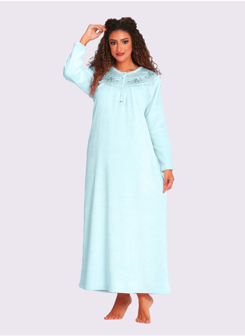 Women's long winter nightgown