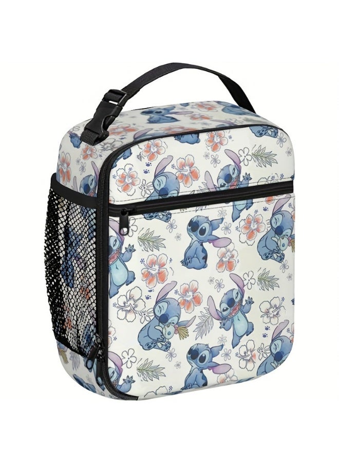 Cartoon Printed Insulated Lunch Bag for Students - Make Every Meal Fun! - Image 1