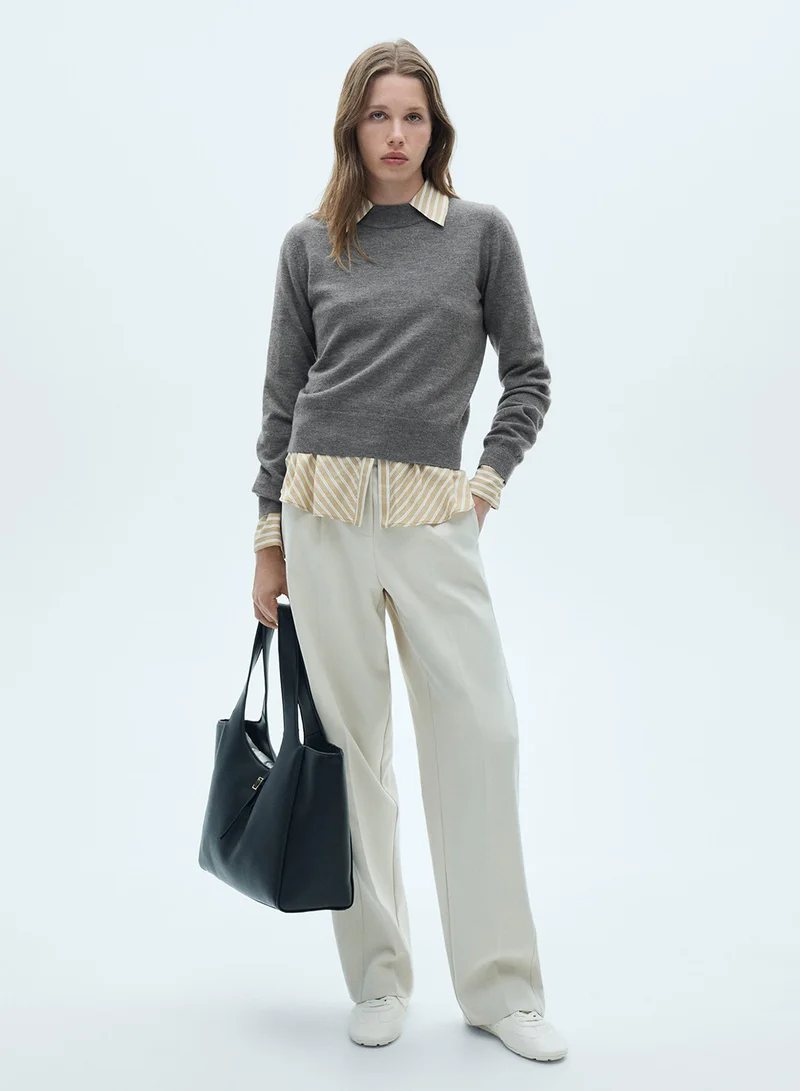 MANGO Crew Neck Sweater