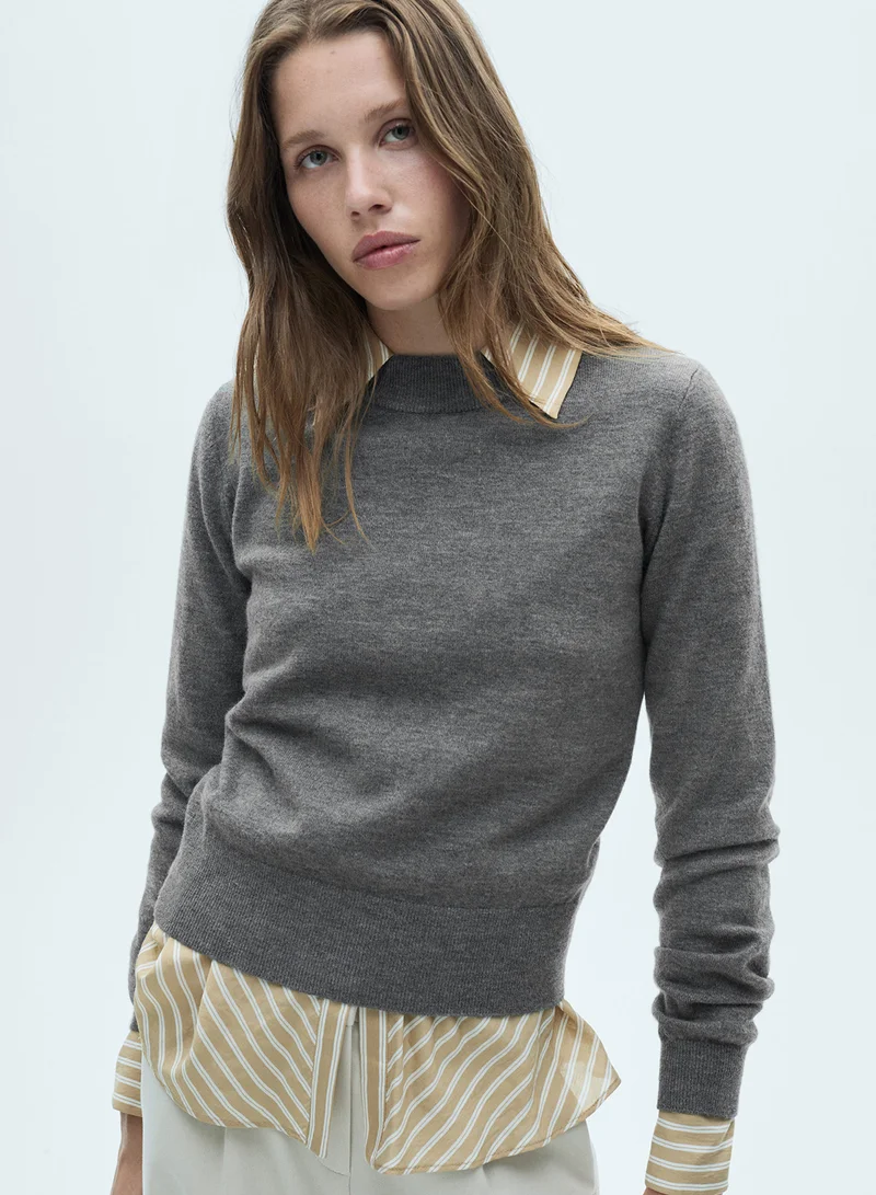 MANGO Crew Neck Sweater