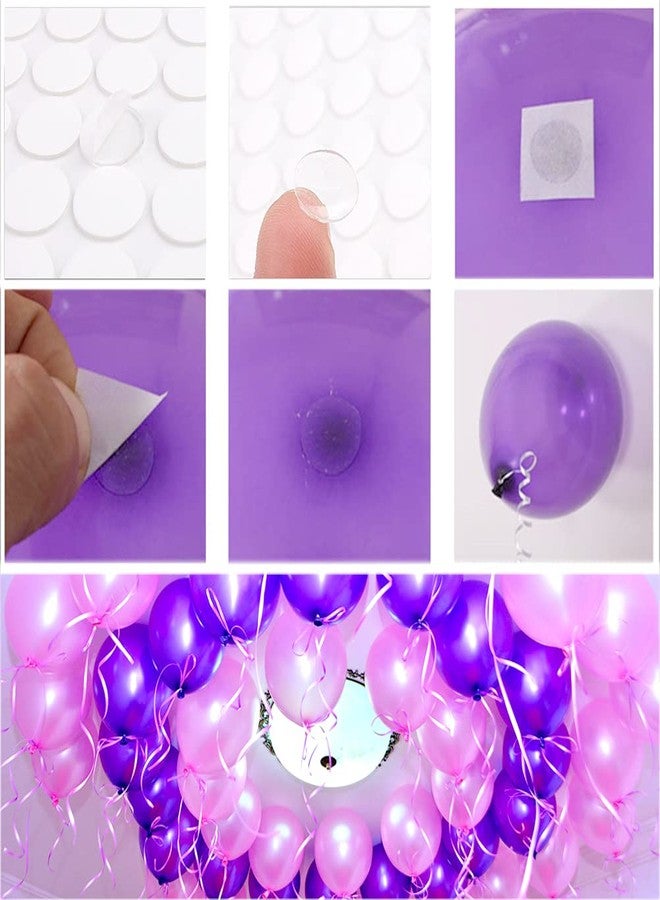 Prudiut 156 PCS Clear Sticky Dots, Adhesive No Traces Sticker Transparent Putty Round Tack Reusable Double-Sided for Wall Metal Glass Ceramic Wood Plastic (10mm,15mm) - Image 4