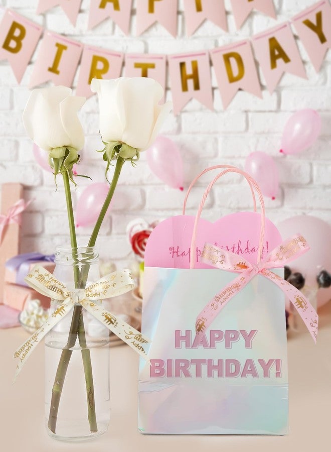 شريط عيد ميلاد سعيد من باينراب، 4 لفات، 20 ياردة، شريط عيد ميلاد 0.75 بوصة لباقات الزهور، وتغليف الهدايا، وتزيين حفلات أعياد الميلاد، بيج، وردي، أحمر، أسود - Image 5