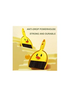Generic 1 Piece Multi-purpose Mini Scoop and Scoop Scoop Scoop and Scoop Broom Set, Yellow Duck Cartoon Baby Broom  - Image 2
