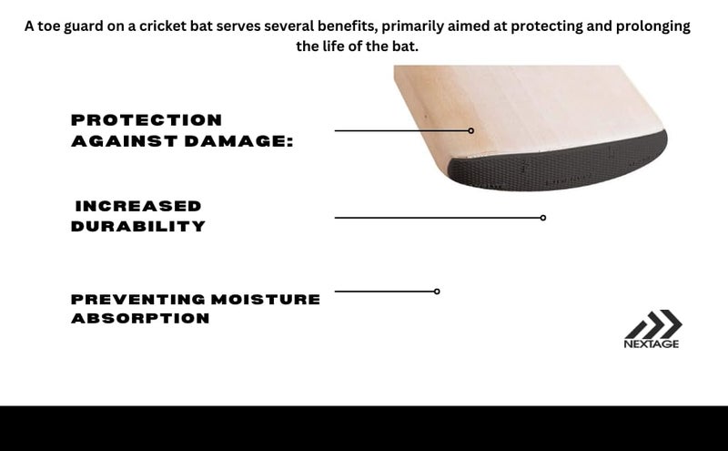 Nextage Premium Toe Guard for Cricket Bats. (8) - Image 3