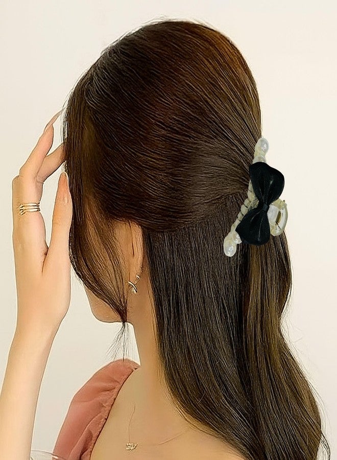 Luxelocks Pack of 6 pcs different pieces Decorative Pearl Hair Claws, Elegant Bow and Flower Design, Multi-Color Crystal Embellished, Premium Hair Accessories for Women - Image 5