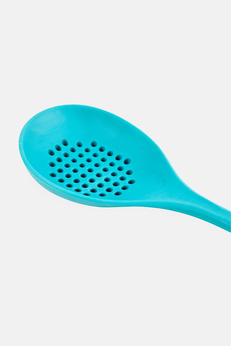Fissman Lucretia Silicone Slotted Spoon, Blue - Image 3