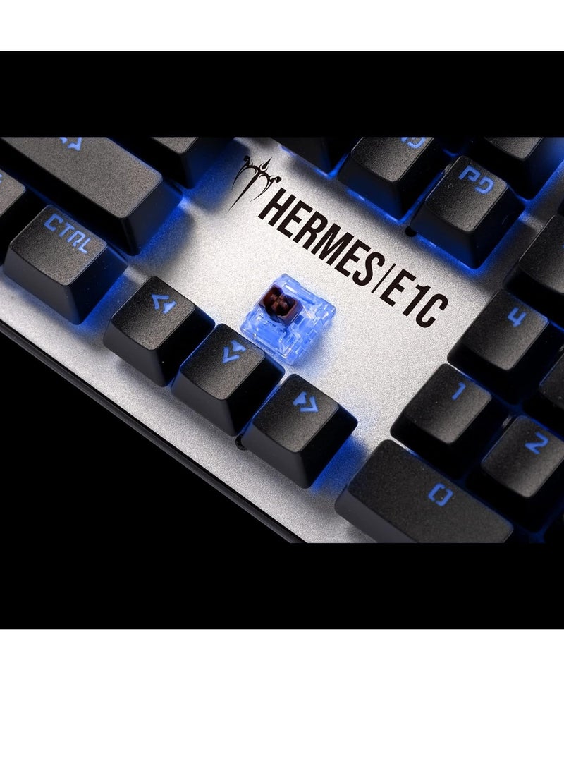 GAMDIAS - HERMES E1C 3-IN-1 Gaming COMBO ( Gaming Keyboard Multi-Colored Mechanical Keyboard – Gaming Mouse Lighting 3200 DPI  – Non-Slip Gaming Mouse Mat 240 x 180 x 3 mm ) - Image 1