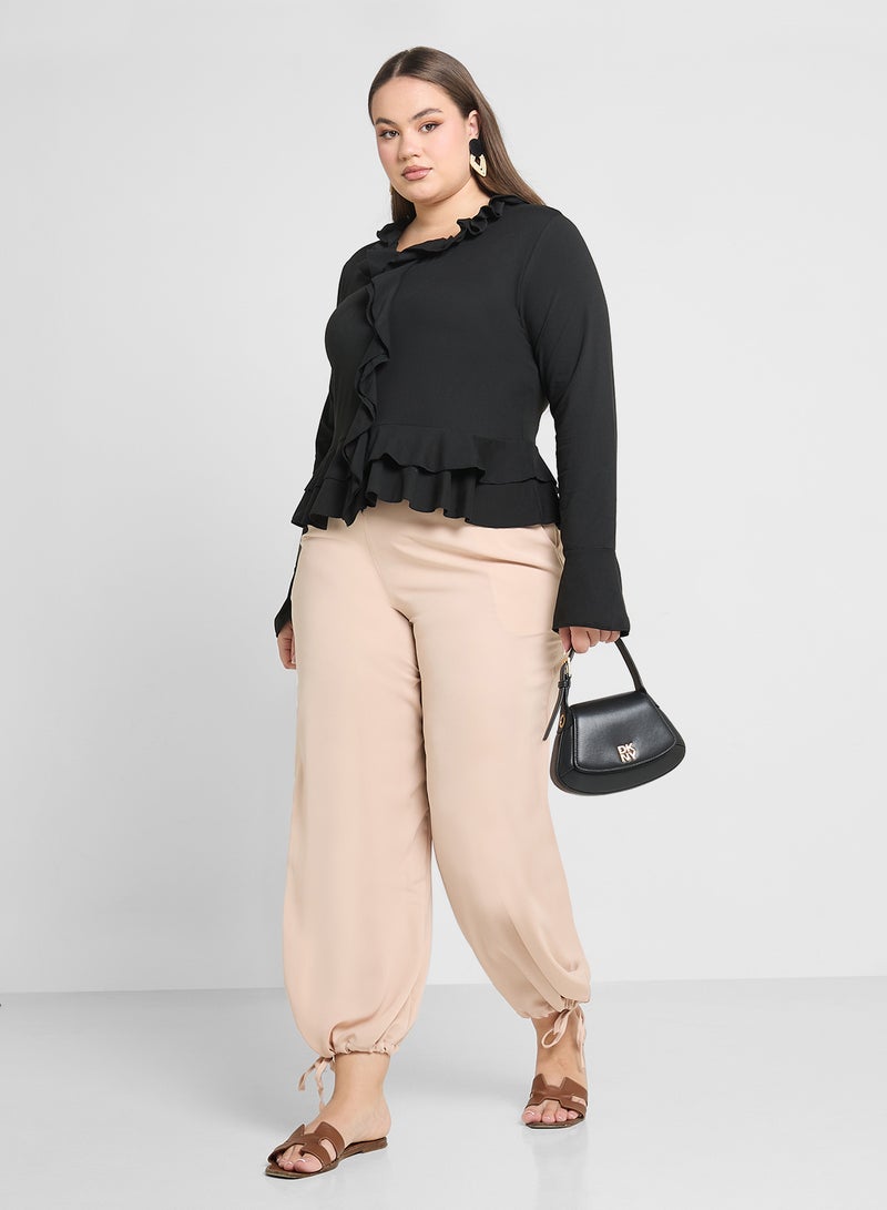 جينجر بلس بنطلون بخصر مطاطي بقصة مريحة - Image 4