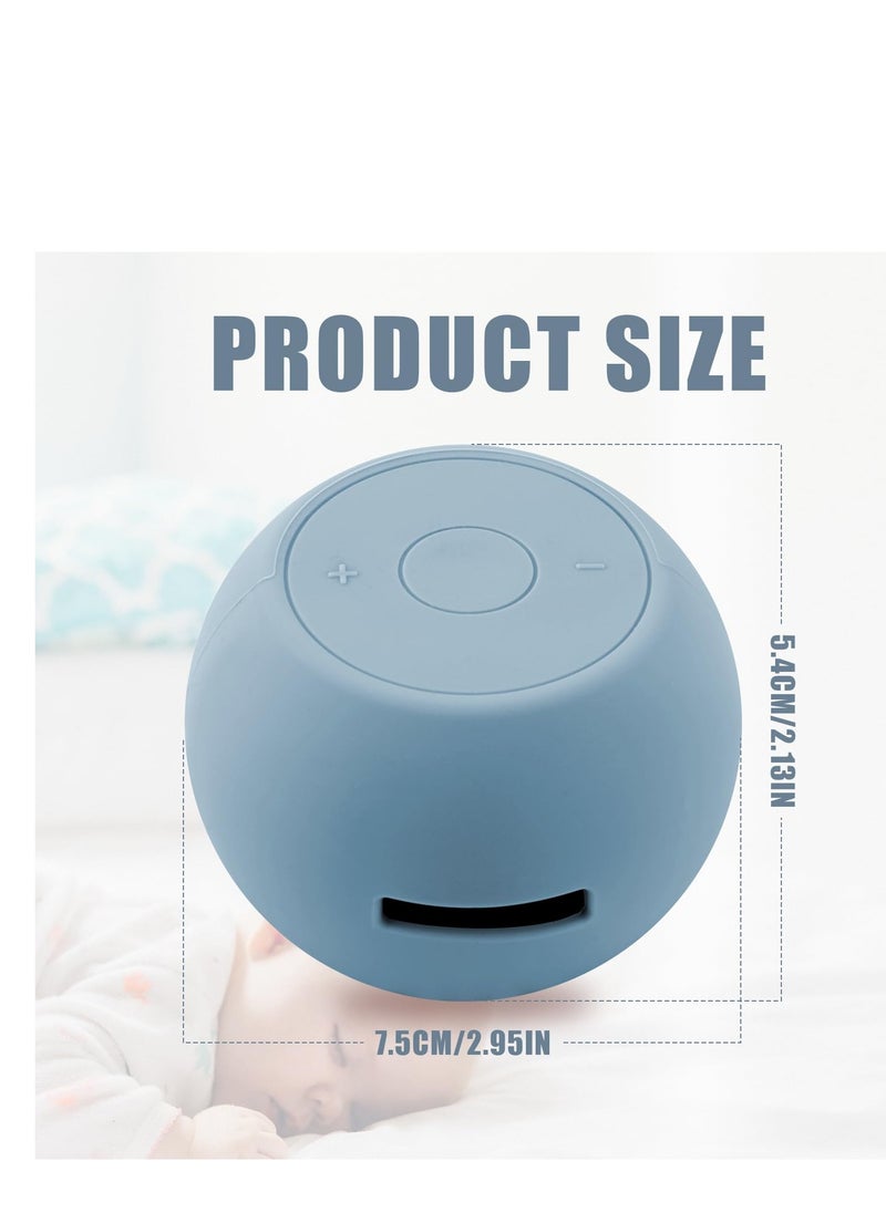 SYOSI - NALACAL Sound Machine Travel Case for Hatch Rest Go, Silicone Portable Audio Speaker Sound Protective Cover Carrying Case for White Noise Machine(Light Blue) - Image 1