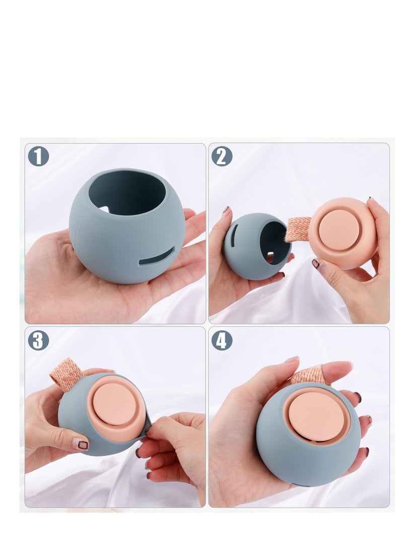 SYOSI - NALACAL Sound Machine Travel Case for Hatch Rest Go, Silicone Portable Audio Speaker Sound Protective Cover Carrying Case for White Noise Machine(Light Blue) - Image 1