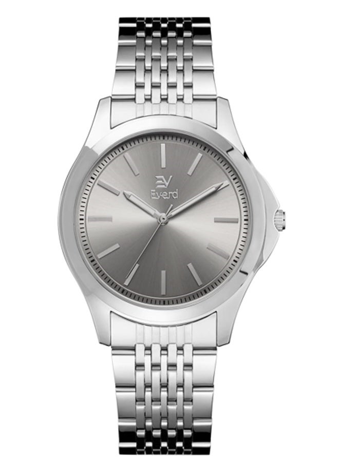 إيفيرد ساعة يد رجالية كوارتز فاخرة بتصميم عصري، مقاومة للماء ومضيئة