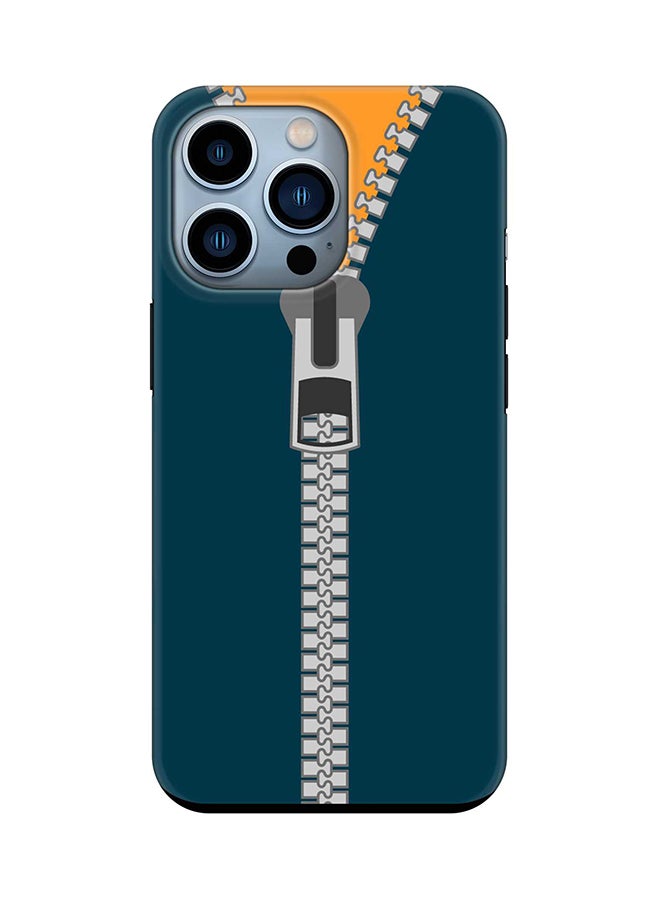 Tough Pro Series Case for Apple iPhone 14 Pro Dual Layer hybrid PC & TPU Customized Mobile Cover Shield with inner TPU protection Matte Finish - Zipper