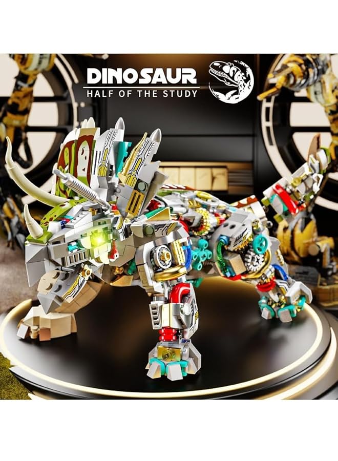 KASTWAVE Dinosaur Building Set 1368 Pieces Triceratops Blocks Compatible With Lego Perfect Gift For Adults & Kids Fun Dino Challenge Toy - Image 2
