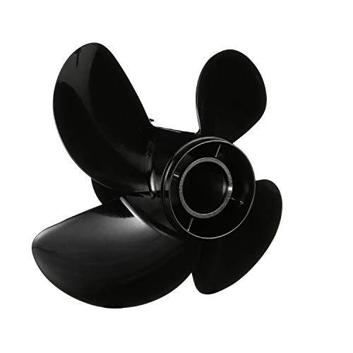 Quicksilver بروبلر ألمنيوم 4 شفرات كويك سيلفر نيمسيس، 14" قطر × 17" ميل، يد يمين - Image 2