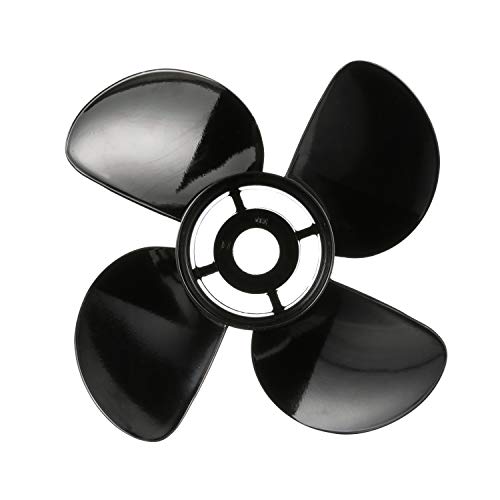 Quicksilver بروبلر ألمنيوم 4 شفرات كويك سيلفر نيمسيس، 14" قطر × 17" ميل، يد يمين - Image 1