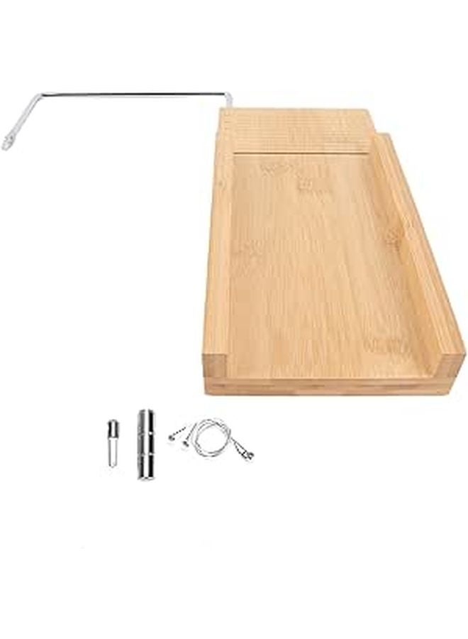Wooden Soap Making Kit With Flexible Loaf Mould Cutter And Storage Box - Image 1