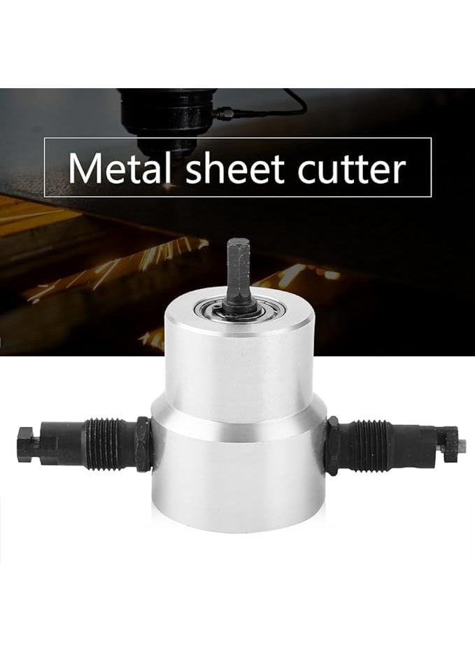 NityaEcommerce nitya Double Head Sheet Metal Cutter Nibbler Cutting Tool Saw Power Drill Attachment  - Image 2