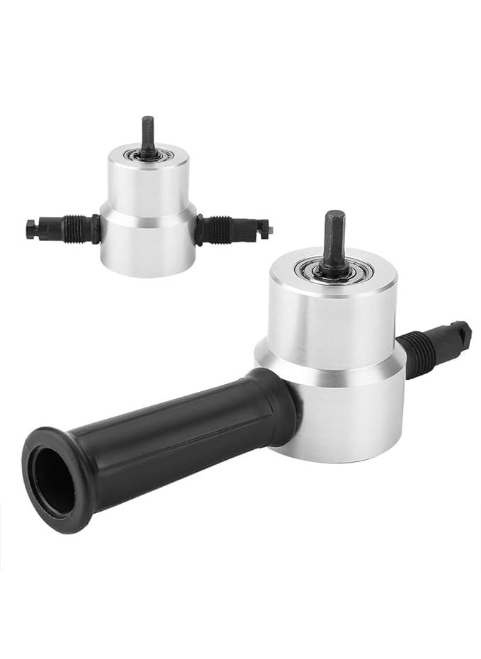 NityaEcommerce nitya Double Head Sheet Metal Cutter Nibbler Cutting Tool Saw Power Drill Attachment  - Image 1