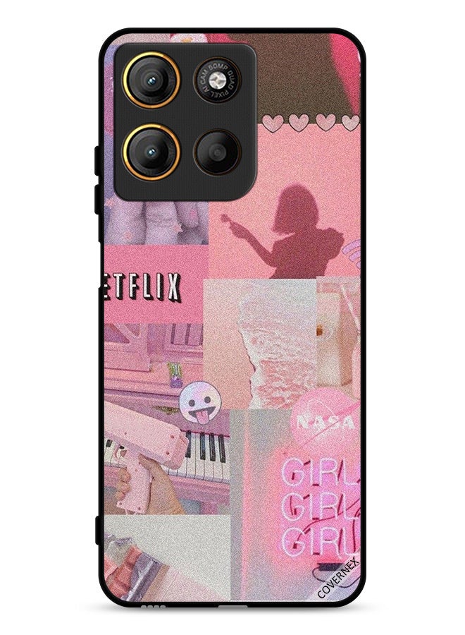 Covernex Motorola Moto G15 Protective Case Cover Girls Art Clip