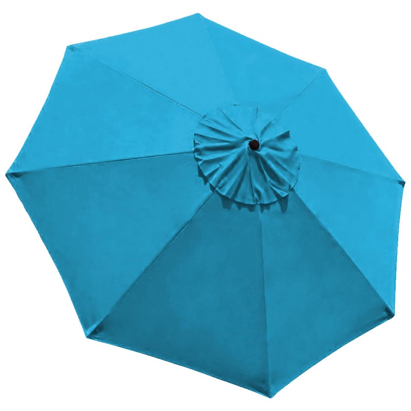 EliteShade USA 9FT Patio Umbrella Replacement Covers 8 Ribs Market Umbrella Canopy Cover (CANOPY ONLY) (Sky Blue) - Image 1
