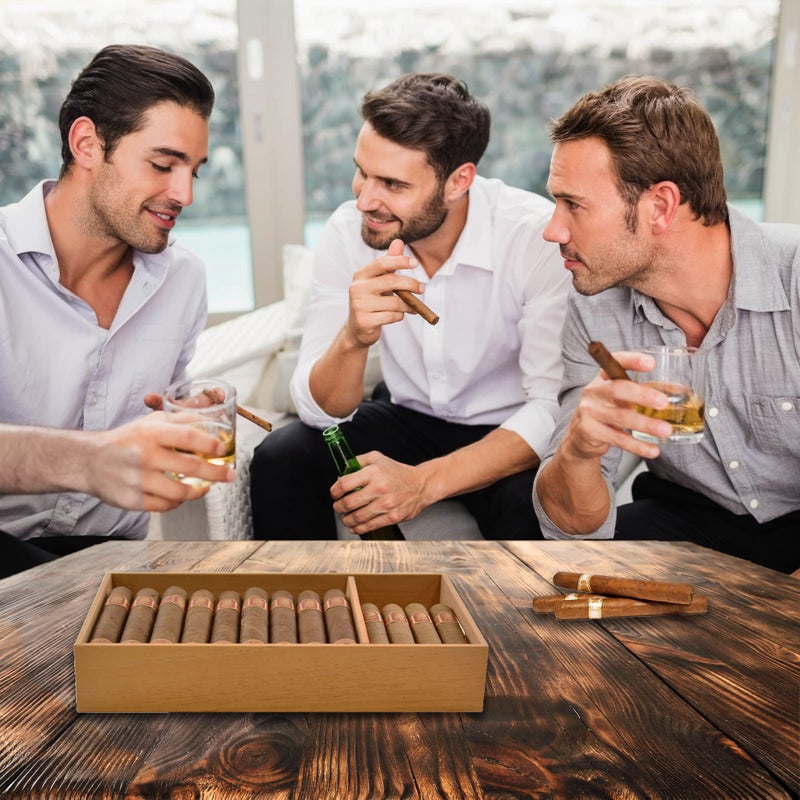 Mantello Cigars Spanish Cedar Cigar Tray - Adjustable Divider, Fits Large Humidors, for Humidor or Walk-in Closet 12.5" x 7.5"x 2.25" - Image 5
