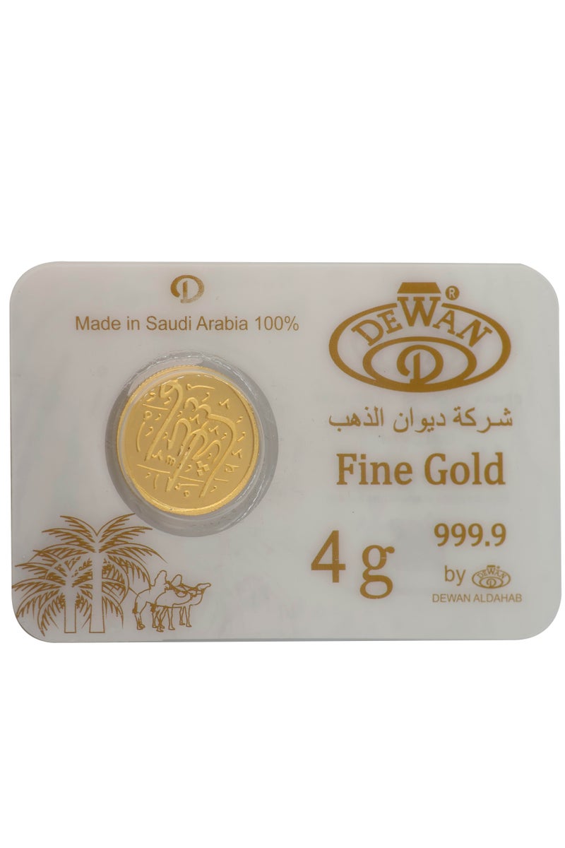 ديوان جنيه ذهب عيار 24 وزن 4 غرام - Image 1