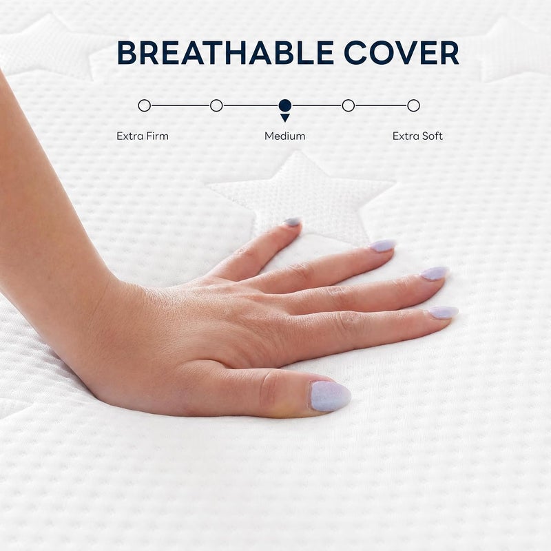 Premium Hybrid Mattress with Breathable Cover, Medium Firmness, Pocket Spring & Foam (Twin, 100x200cm) - Image 4