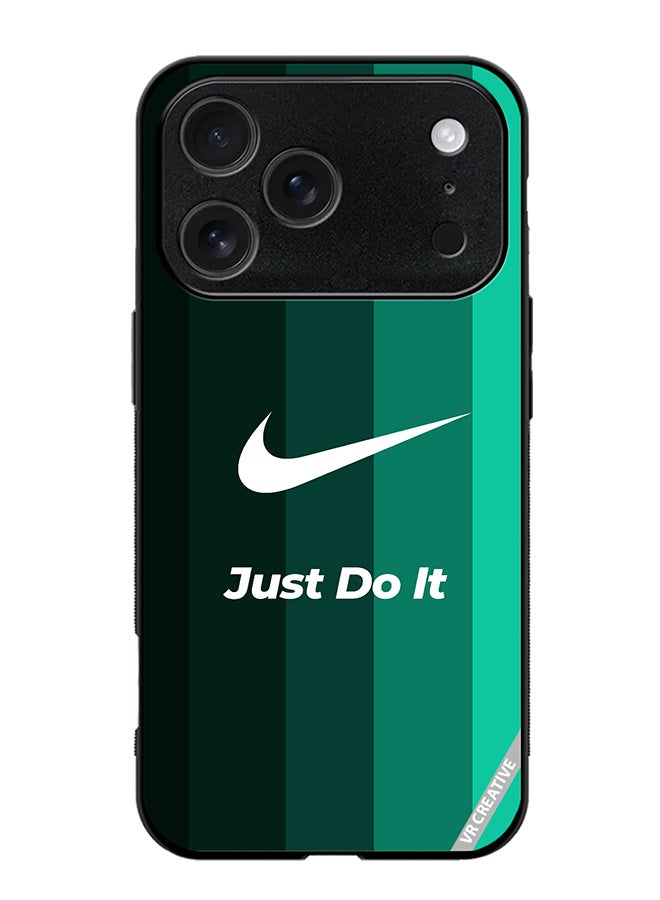 VR CREATIVE Protective Case Cover For Apple iPhone 17 Pro Max Nike Logo Green Design Multicolour