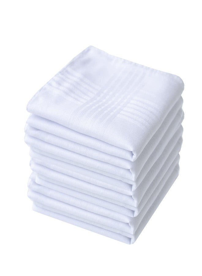 CoCoUSM Mens White Cotton 100% Cotton handkerchiefs Pack 6PCS - Image 1