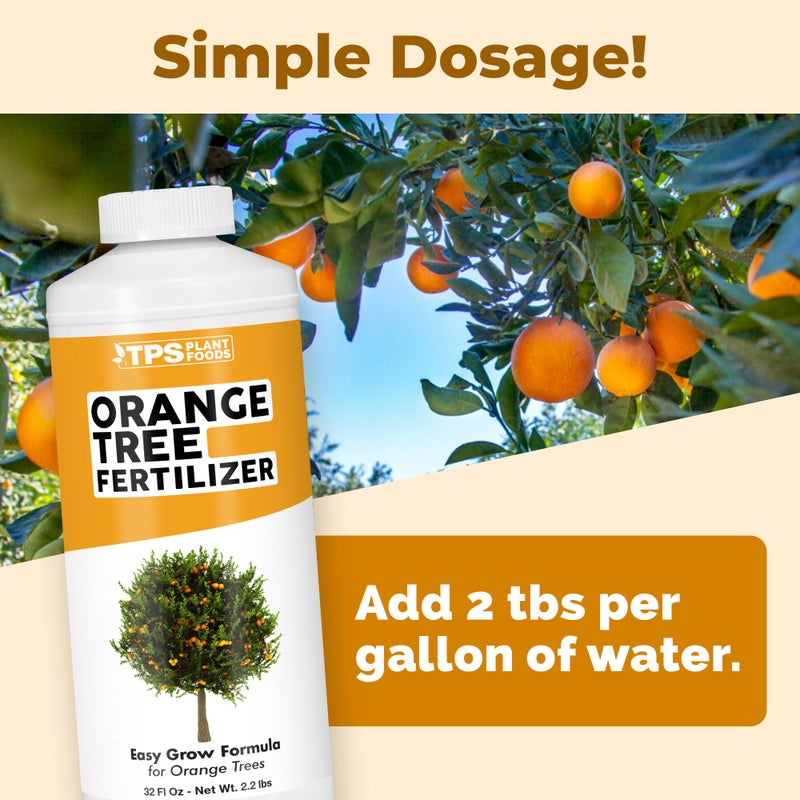 TPS NUTRIENTS Orange Tree Fertilizer, Complete Liquid Orange Tree Citrus Plant Food, 32 oz (1 Quart) - Image 3