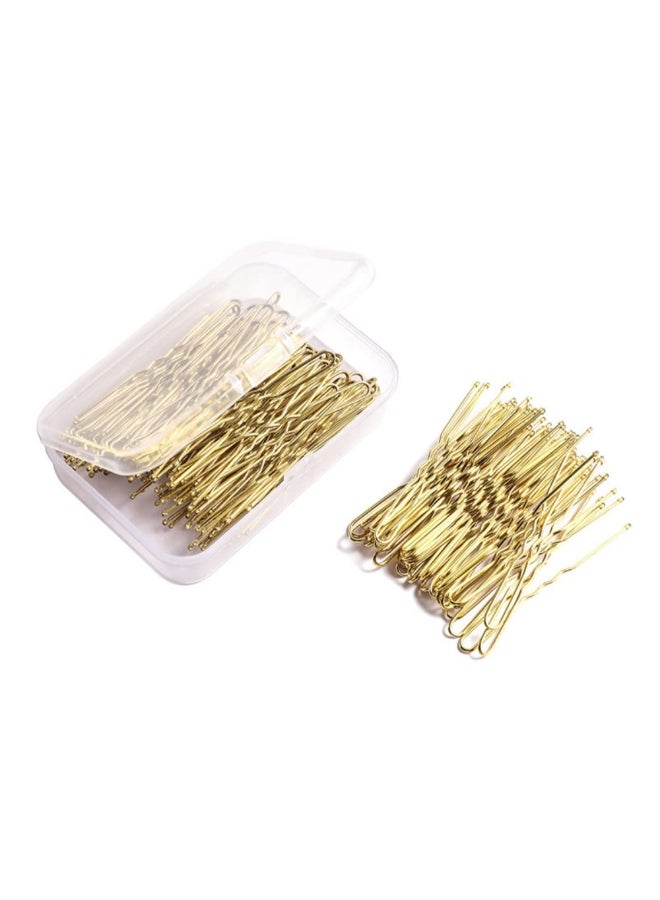 TAPBULL U Shaped Hair Pins Wedding Bridal Gold Hair Pins Gold60Pcs 10 Count - Image 2