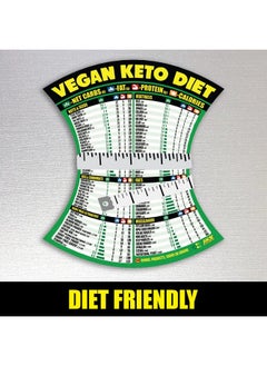 Health & Household Vegan Keto Diet Cheat Sheet Magnet - Easy To Read Plant Based Carb Counter Chart - Prepare Vegan Meals With Keto Friendly Food - A Healthy Nutrition Guide For Ketogenic, Vegan And Vegetarian Diets  - Image 4