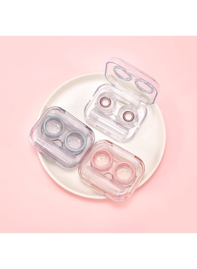 4PCS Contact Lens Case Colorful Contact Lens Container Holder Outdoor Portable Mini Contact Lens Soak Storage Kit for Daily Outdoor - Image 2