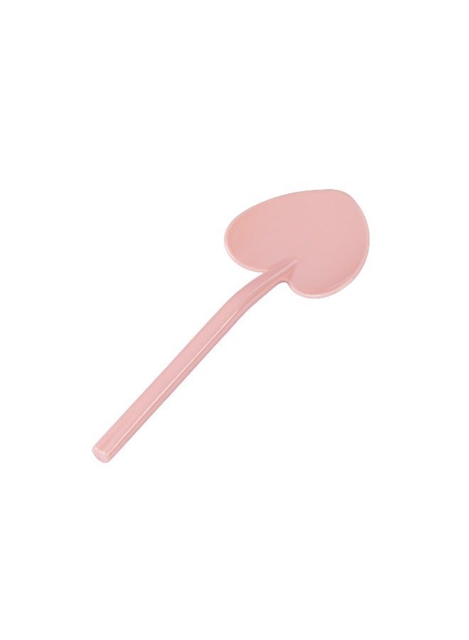Restaurantware 3.5 Inch x 1.3 Inch Heart Spoons, 500 Disposable Mini Plastic Spoons - Heart-Shaped, For Desserts, Coral Plastic Tasting Spoons, For Parties Or Events - Image 1