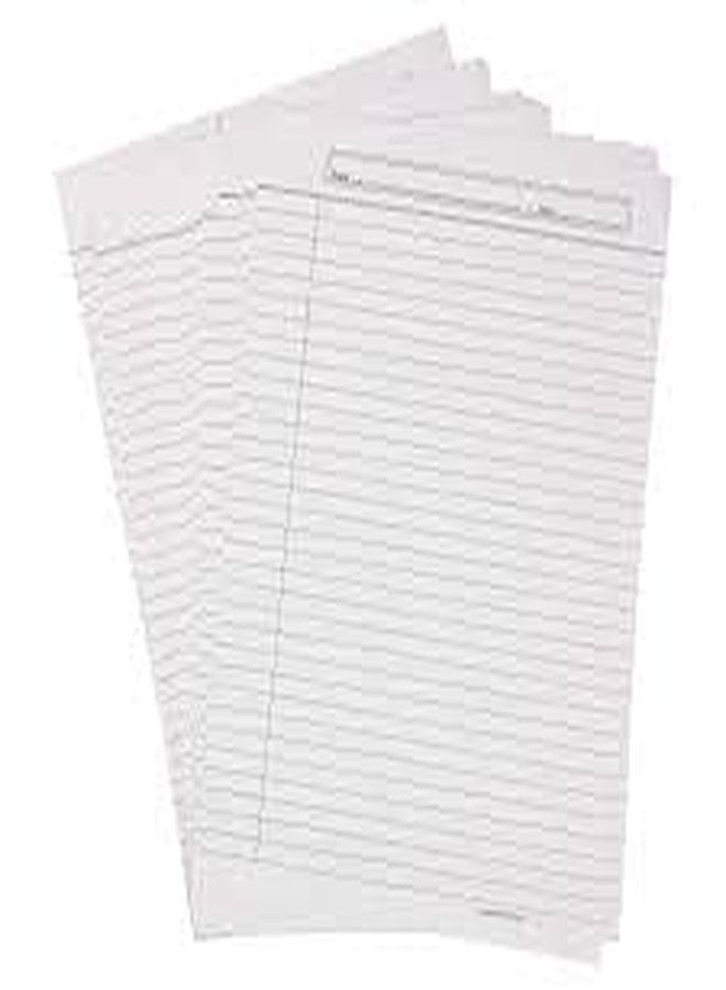 FIRST CLICK Eco friendly One Sided Ruled Paper Sheets White - Pack of 2 (40 Sheets) - Image 1