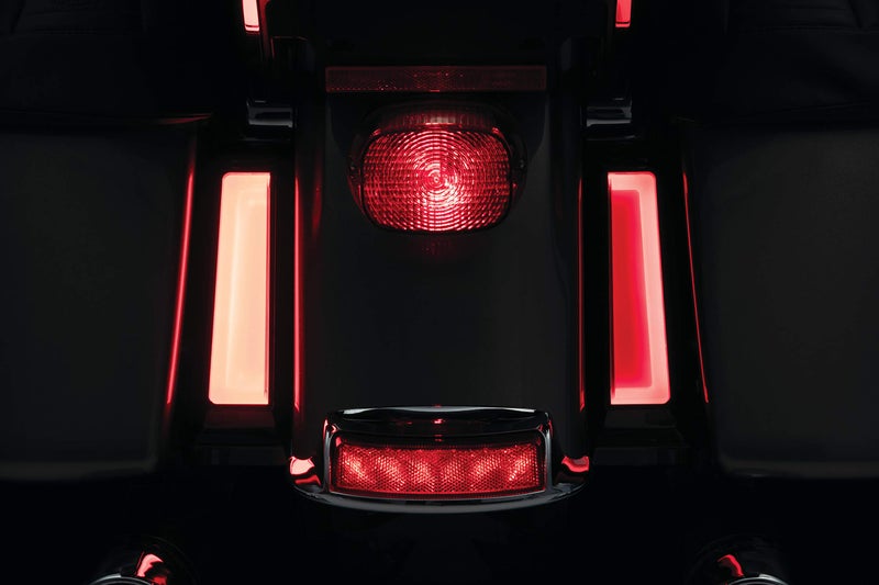 Motorcycle Tracer Rear Saddlebag LED Turn/Brake Lights For Indian Chieftain Pursuit Red