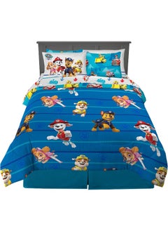 Franco Franco Kids Bedding Super Soft Comforter and Sheet Set with Sham, 7 Piece Full Size, Paw Patrol  - Image 1
