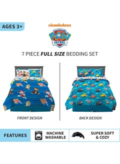 Franco Franco Kids Bedding Super Soft Comforter and Sheet Set with Sham, 7 Piece Full Size, Paw Patrol  - Image 3