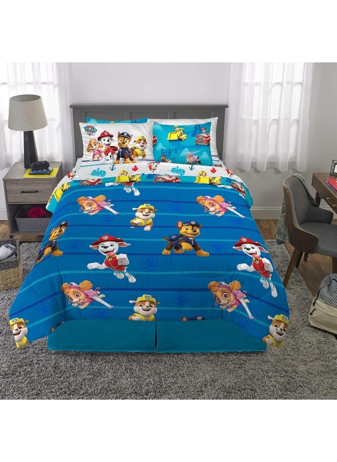Franco - Franco Kids Bedding Super Soft Comforter and Sheet Set with Sham, 7 Piece Full Size, Paw Patrol - Image 1