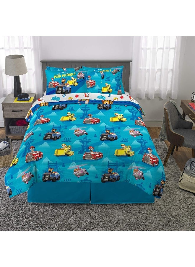 Franco - Franco Kids Bedding Super Soft Comforter and Sheet Set with Sham, 7 Piece Full Size, Paw Patrol - Image 1