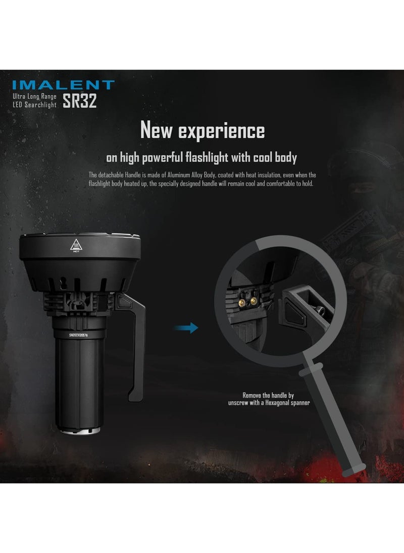 IMALENT - IMALENT SR32 Brightest Flashlight 120,000 Lumens, Rechargeable Flashlight - Image 1