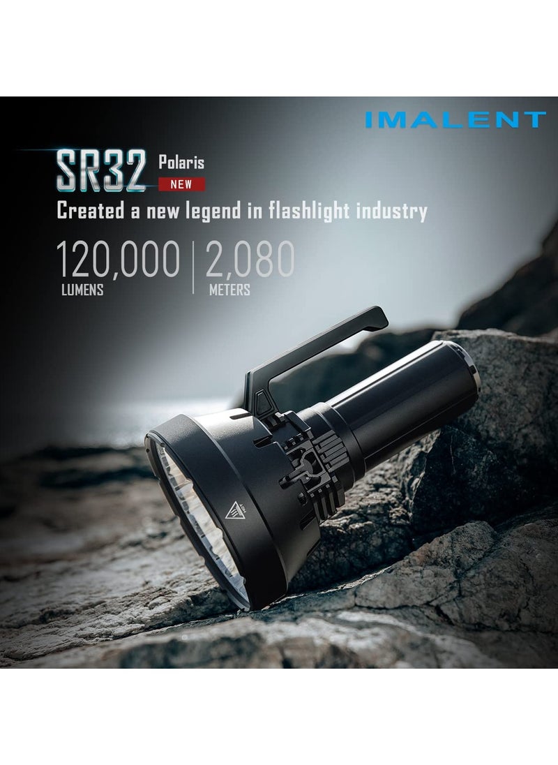 IMALENT - IMALENT SR32 Brightest Flashlight 120,000 Lumens, Rechargeable Flashlight - Image 1