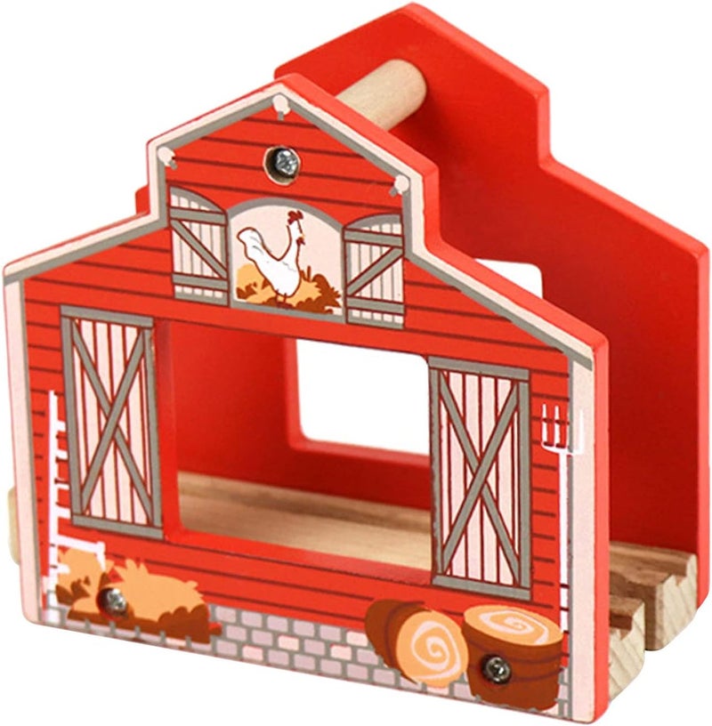 klarakoDIY Building Track Accessories for Wooden Train Railway klarakoCompatible with All Major Toy Train Brands, Kids Birthday Gift, Early Childhood Development klarakoChicken House, as described - Image 1