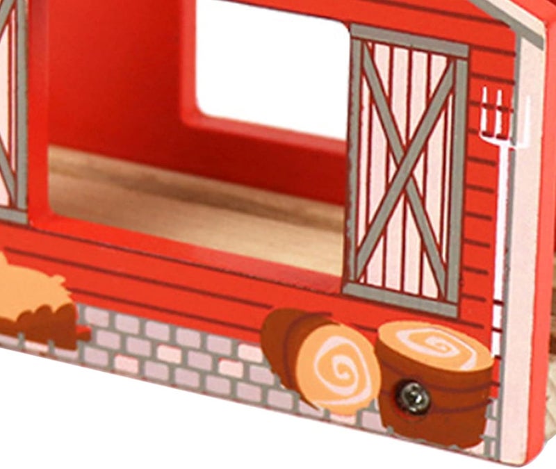 klarakoDIY Building Track Accessories for Wooden Train Railway klarakoCompatible with All Major Toy Train Brands, Kids Birthday Gift, Early Childhood Development klarakoChicken House, as described - Image 2